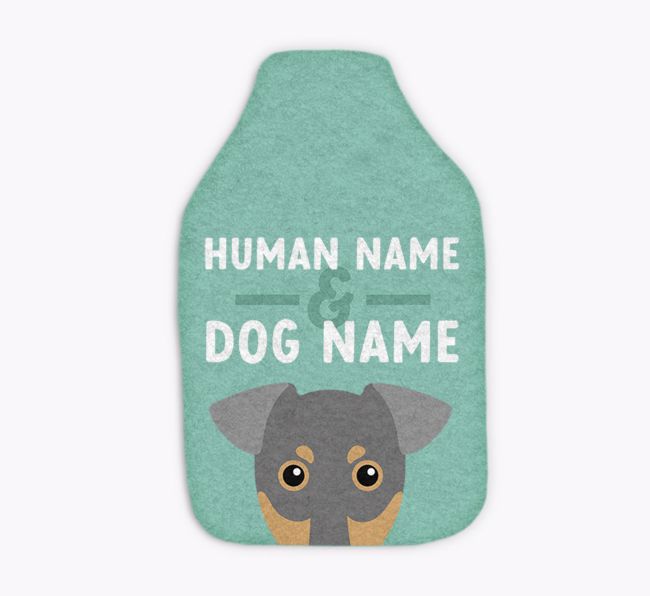 Human and Dog Names: Personalised {breedFullName} Hot Water Bottle